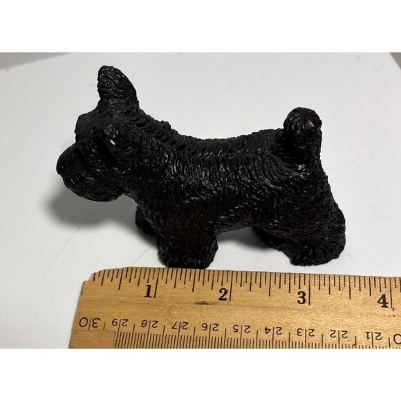 Black Scottie Dog Figurine Resin Standing 3.5 x 2.5" - Picture 6 of 6